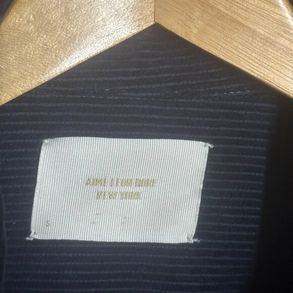 Aime Leon Dore Navy Blue Ribbed Cotton Corduroy Overshirt Shacket Jacket Size S - Picture 8 of 11